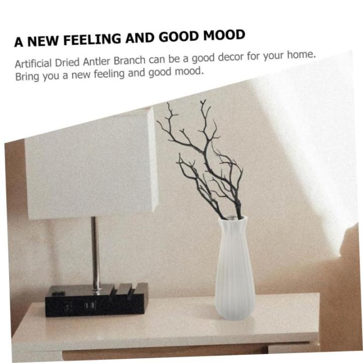 6St Faux Geweih Zubehör künstliche Geweihe Äste Baum künstliche Geweihzweige kunstpflanze kunstplflanze swor DIY-Zweige für Blumenarrangements Vase-Zweig-Dekorationen Plastik 