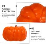 600 STK Kürbis Dekoration kleine Kürbisse Emulation orangefarbenes Dekor Halloween Pumpkin halloweenkürbis Herbstdeko Halloween-Kürbis-Requisiten Kürbisse in Mikrolandschaft S