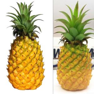Charmante künstliche Ananas-Dekoration für Regale und Tische für tropische Themenräume