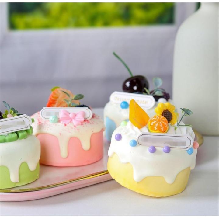 Fake Kuchen künstliche Kuchen 6 Stücke Simulation Kuchen Schöne Kuchen Lebensmittel Modelle Lebensechte Gefälschte Kuchen Hause Dekore Realistisches Essen