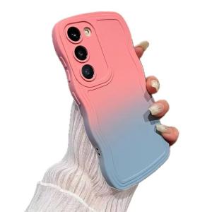 Miagon Gradient esthetische golfhoes voor Honor 90 Pro, schattige golven, telefoonhoes voor dames en meisjes, krullend frame, design, siliconen TPU bumper beschermhoes
