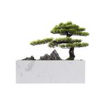 Künstlicher Bonsai-Baum Künstlicher Bonsai-Baum, Innendekoration, grüne Simulation, Willkommenskiefer, Bonsai-Baum, Büro, Wohnzimmer, Desktop-Dekoration, gefälschter Baum, Mar