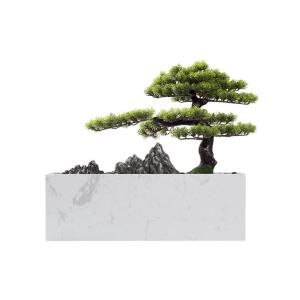 Künstlicher Bonsai-Baum Künstlicher Bonsai-Baum, Innendekoration, grüne Simulation, Willkommenskiefer, Bonsai-Baum, Büro, Wohnzimmer, Desktop-Dekoration, gefälschter Baum, Mar