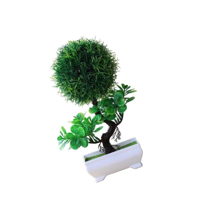 Plantenbak, kunstplant, kunstdecoratie, plantenornament, kunstplanten in pot voor salontafel, decoratie, kantoor, thuis