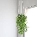 Mihunon Kunstmatige Ivy Vine 2 stuks kunstmatige ophanging Vine Planten vervalste kunststof groen Ivy Garland voor bruiloft muur buiten ophangen planten omheining spalier