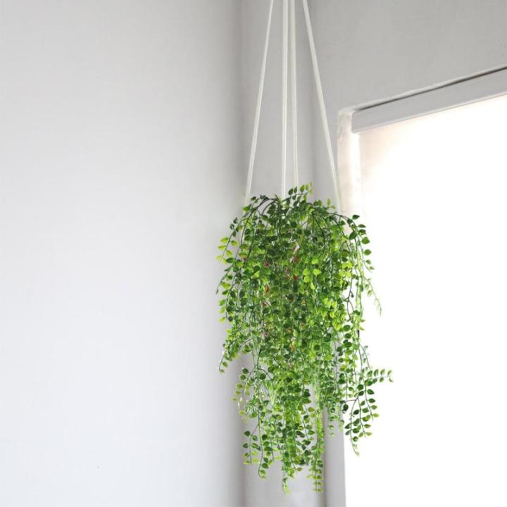 Mihunon Kunstmatige Ivy Vine 2 stuks kunstmatige ophanging Vine Planten vervalste kunststof groen Ivy Garland voor bruiloft muur buiten ophangen planten omheining spalier