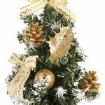 Weihnachtsbaum Geschmückt Weihnachtsbaum Klein Geschmückt Weihnachtsdeko Mini Geschmückter Weihnachtsbaum Künstlich Kleiner Weihnachtsbaum Tisch Tannenbaum für Weihnachten Dek
