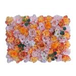 1 stuk 40 cm x 60 cm bloemenwandpaneel, , wandpaneel, bloemen, achtergrond, voor bruiloft, verjaardag, feest, woondecoratie, wanddecoratie, oranje A