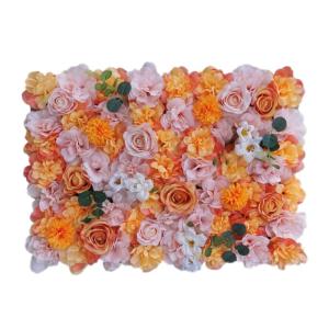 1 stuk 40 cm x 60 cm bloemenwandpaneel, , wandpaneel, bloemen, achtergrond, voor bruiloft, verjaardag, feest, woondecoratie, wanddecoratie, oranje A