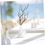 4 stuks Halloween-decoratie takken kunstdennentakken faux tote takken knoppen decoratieve takken tafeldecoratie eettafel kunstmatige geweiboomtakken nep gedroogde takken plastic