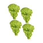 1 Satz Lebensmitteldekor Kunstpflanze Künstliche Pflanzen Künstliches Gemüse Lebensechtes Gemüse Realistisches Gemüseblatt Simulation Von Salatblattmodellen PVC Green 4 Stück