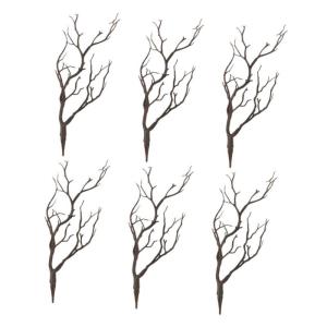 12 STK Halloween-Dekorationssimulationsanlage Halloween Dekoration Halloween Decor gefälscht Modelle mit künstlichen Zweigen künstliche Geweihe Äste Vase mit künstlichen Stän