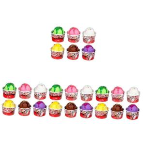 24 Stück Eiscreme Modell Gefälschte Eiscreme Kugeln Simulierte Eiscreme Kugeln Eiscreme Kugeln Gefälschte Eiscreme Requisiten Simulation Eiscreme Kugeln Requisite Eiscreme