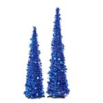 Lametta-pop-up-Weihnachtsbaum, einfach zu montierender, zusammenklappbarer künstlicher Bleistift-Weihnachtsbaum mit glänzenden Pailletten für die heimdekoration – silbriger 4.