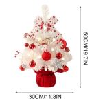 Kerstboom met verlichting, 50 cm, roterende kerstboommuziekdoos, set, kerstboom, kleine mini-kerstboom, kerstdecoratie, tafel, kerstboom, kerstcadeaus, kerstdecoratie