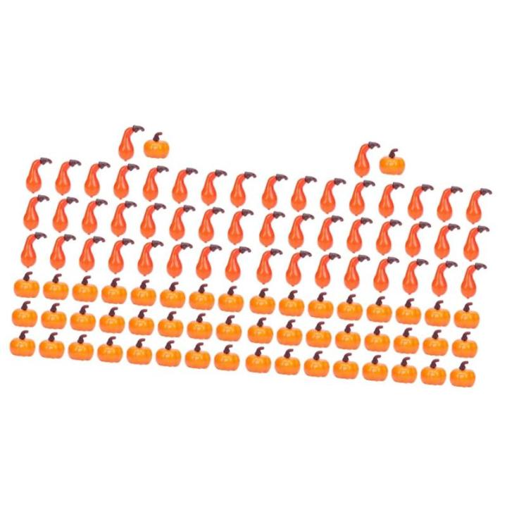 Schreibtischaufsatz 100 STK Kürbis-Ornamente Weihnachtsdeko Herbstdeko Weihnachten Kamin Schaum Halloween-Requisiten