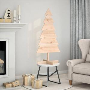 Weihnachtsbaum Holz zum Schmücken 120 cm Massivholz KieferNatur