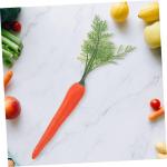 2St Plastik gemüse osterdekoration Ostern Dekoration simulierte Karottenmodelle Spielzeug Lebensmittel gefälschte gefälschtes Gericht Dekorationen Requisiten