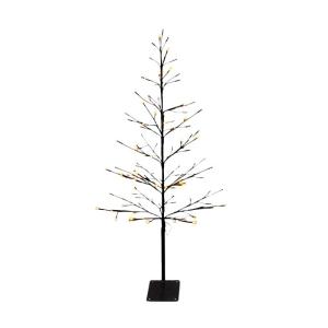 Lichtboom, 120 cm, voor buiten en binnen, werkt op stroom - 120 leds - decoratieve boom warm wit verlicht - led-boom Kerstmis winter
