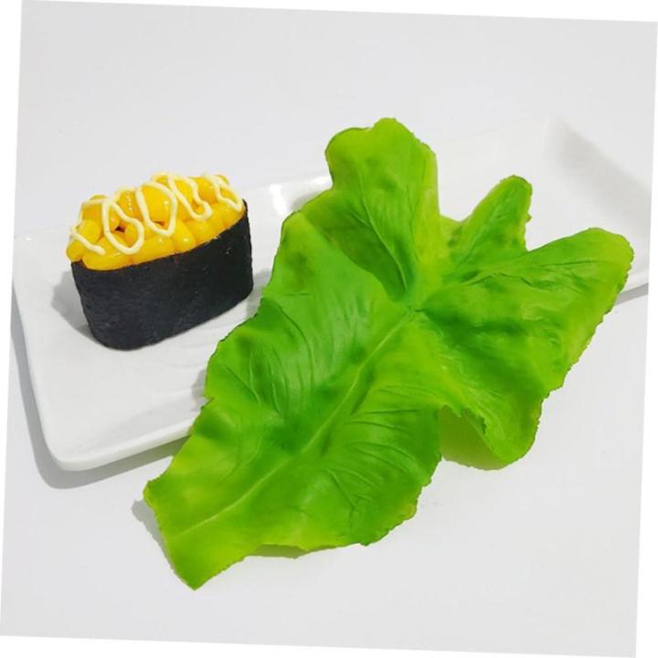 3 Sätze PVC-Salat Hochzeitsdekoration Hochzeitdeko Salattrappe Gemüseprop Salatmodelle Künstliches Salatblatt Grün Künstlicher Salat Künstliche Salatverzierungen Green 2 Stü