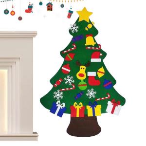 Zubehör für Filz-Sets – Christbaumschmuck aus Filz | Weihnachtsdekorationen für Zuhause, Dekoration für Kinder, für Kinder ab 18 Monaten | Schritt 3D-Bastelarbeiten Krippena