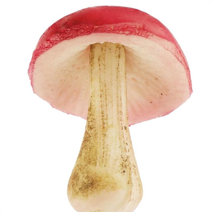4 x vliegenzwammen - kunstmatige paddenstoelen om in kransen en bloemstukken te steken - spons als leuke herfstdecoratie - kunstpaddenstoelen