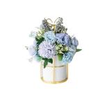 Kunstblumen Künstliche Pflanzen, europäische Keramikvase, Büro, Kaffee, Desktop, künstliche Blumen im Topf, künstliche Nelkendekoration für jeden Anlass