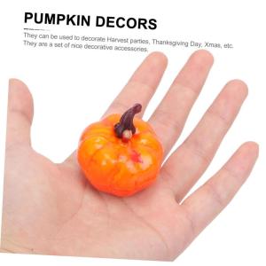 350 STK Kürbis-Ornamente Orange Künstliche Kürbisse Kürbis Ernten Herbstparty Kamin Dekor Herbstliche Kürbisdekoration Kaminsims-dekor Obstdekor Sortiert Halloween Schaum