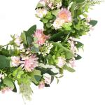 Daisy Rose Blume Kranz Handgemachte Künstliche Blumen Girlande für Front Tür Wand Hochzeit Party Home Dekoration