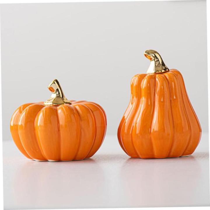 Scandinavische keramische pompoen herfstdecoratie pompoen decoratieve pompoenen realistische pompoenversiering mini-pompoenen van porselein pompoen decoratief figuur herfstpompoen 