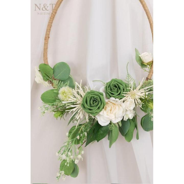 Rozendecoratie, 25 stuks kunstbloemen, rozen met stelen, kunstbloemen voor doe-het-zelf bruiloft, Valentijnsdag, bruidsfeest, middenstuk, feesttafels, boeketten, bruid, woondecorat