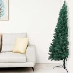 Künstlicher Halb-Weihnachtsbaum Beleuchtung Kugeln Grün 120 cmGün und Golden