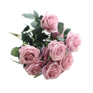 Simulatie Rose Set Thuis Woonkamer Decoratieve Nep Bloemen Eettafel Bloemen Zijden Bloemen Ornamenten Bruiloft Decoratie Unieke Decoratie (Color : E)