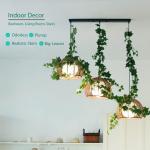 3 STKS Nep Klimop Slinger Kunstmatige Gebladerte Planten 15 cm Geurloze Zijde Klimop Garland Wijnstokken Nep Hangende Planten Groen Decor voor Binnen Buiten Bruiloft Boog Muur Deco