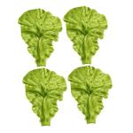 2 Sätze Salat-Requisite Simulation Salatblätter Gemüseblatt-Requisite Künstliche Salatblätter Simulation Von Salatblattmodellen Gemüsestütze Lebensmitteldekor Green PVC 4 St