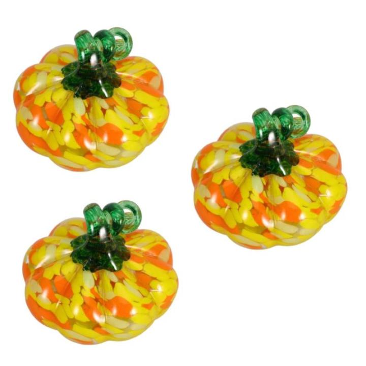 3st Kürbishandwerk Kürbis-Requisite Thanksgiving-kürbis-Dekorationen Herbsternte Kürbisdekor Tisch-kürbis-Figur Kürbis-tischdekoration Kürbis Im Herbst Kürbis Ernten Glas