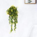 YGSAT , 2 stuks kunsthangplanten, kunststof planten, nepplanten voor binnen, hangplanten voor hangmanden voor binnen, buitentuin, bruiloftsfeestdecoratie (geel)