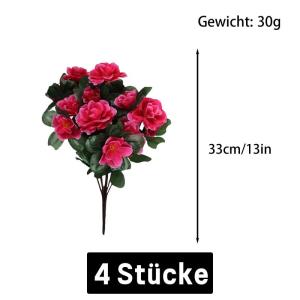 0514 Boeket van kunstbloemen, 33 cm, voor tuin, kantoor, huis, raam, bruiloft, buiten