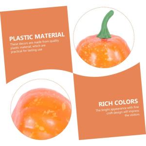 4 Sätze Künstlicher Kürbis Kranz Kürbisse Selber Machen Halloween-Requisiten Künstliche Kürbisdekoration Heimdekorationen Halloween-wohndekoration Yellow Plastik 10 Stück * 