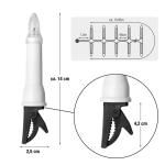 Kerstboom lichtketting voor buiten met stekker en clip, 30 kaarsen lichtketting kerstboom met warm wit licht, verlicht 13,5 m, voedingskabel 1,5 m, schacht wit kabel zwart 
