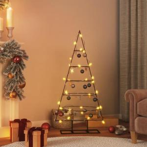 Kerstboom metalen dennenboom kerstboom decoratieve boom metalen boom kerstdecoratie zwart 125 cm