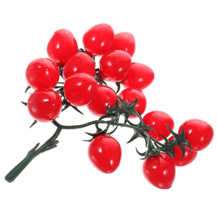 3 Stück Schnur Simulierte Kirschtomaten Künstliche Tomaten Früchte Lebensechte Kirschtomaten Künstliche Zypressen Girlande Dekorationen Für Zuhause Künstliche Früchte