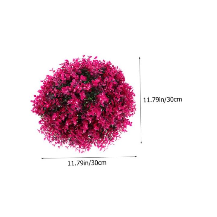 2 Stück Eukalyptus Grasball Künstliche Graspflanze Dekorative Bälle Hängende Grasbälle Dekorative Hängebälle Künstliche Formschnitt Kugel Für Draußen Hängende Anhänger