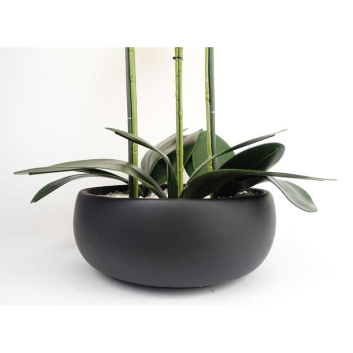 Realistische künstliche Orchideenpflanzen, vollständig getopft