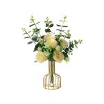 Kunstblumen Elegante künstliche Pfingstrosen aus Seide für Hochzeitssträuße und Tafelaufsätze – Tafelaufsatz-Arrangements für die Partydekoration für jeden Anlass