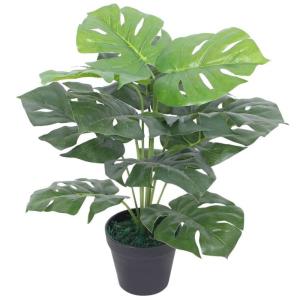 Kunstplant Monstera met Pot 45 cm Groen Huisdecoratie
