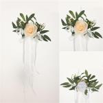 Künstliche Stuhllehne, Blumenarrangement, mehrfarbig, für den Außenbereich, Hochzeit, Stuhl, Dekoration, Hochzeitsdekoration