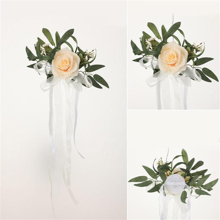 Künstliche Stuhllehne, Blumenarrangement, mehrfarbig, für den Außenbereich, Hochzeit, Stuhl, Dekoration, Hochzeitsdekoration