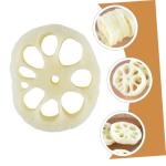 5 Sätze Modell Der Lotuswurzelscheibe Kinder Dekor Miniaturen Zum Basteln Mini-Food-Spielzeug Mini-hausdekoration Spielzeug Für Kinder Mini-dekor Gefälschte Scheibe PVC 4 Stück
