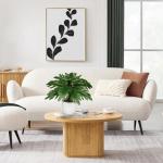 Kunstplant klein, 28 cm philodendron plant kunstplant met pot, als een echte nepplant voor badkamer, woonkamer, slaapkamer, tafeldecoratie